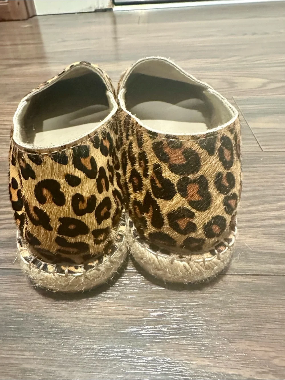 Anthropologie Leopard Print Espadrille Flats - Brown & Black Women 9 US 40 EU